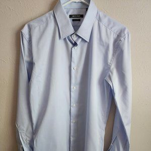 INDOCHINO Blue Dress Shirt Classic High Quality Sharp Material